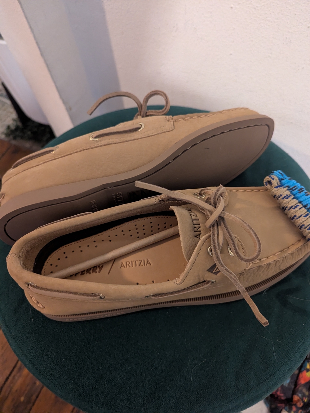 NWT Sperry /ARITZIA Tan Khaki AO Boat Shoes Size 8